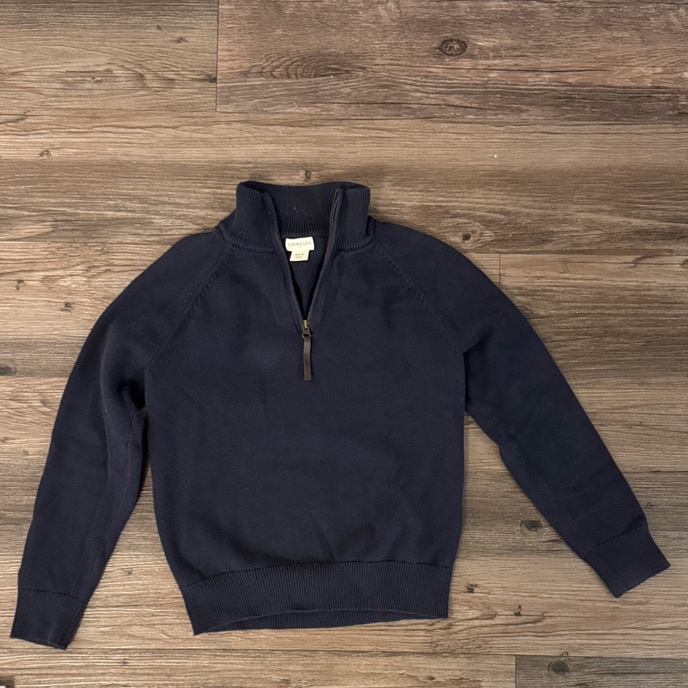Crewcuts Navy Zip-Up Sweater size 8/9
